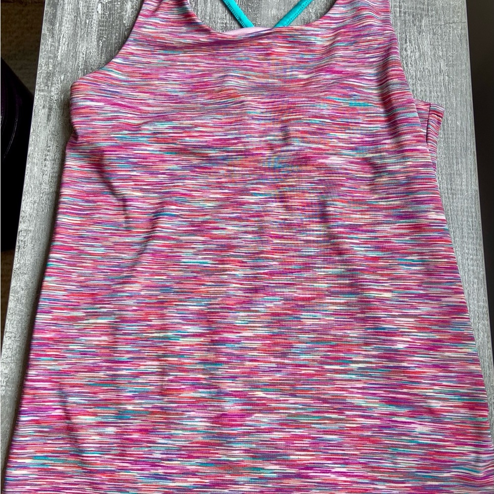 Multicolor Striped Joe Fresh Tank Top - cute back. EUC.
